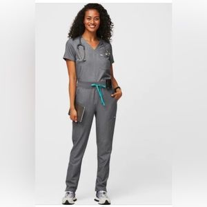 FIGS Technical Collection Graphite Scrub Set Womens Size Extra XXS